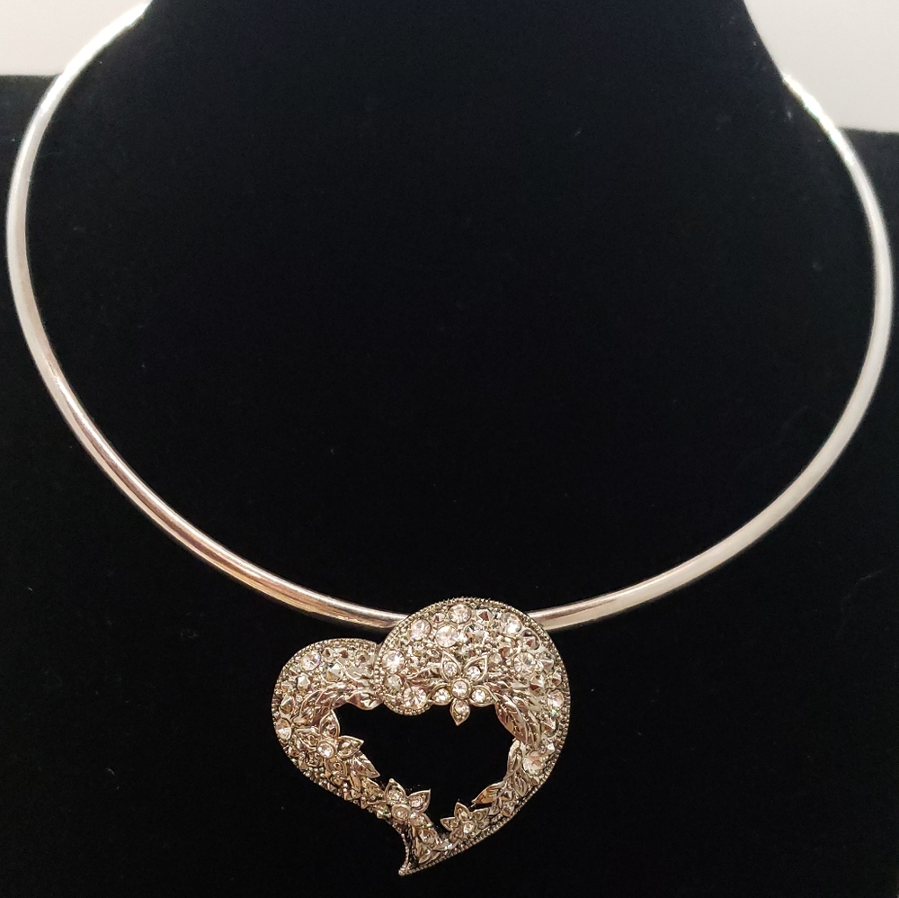 Slider Choker with Heart